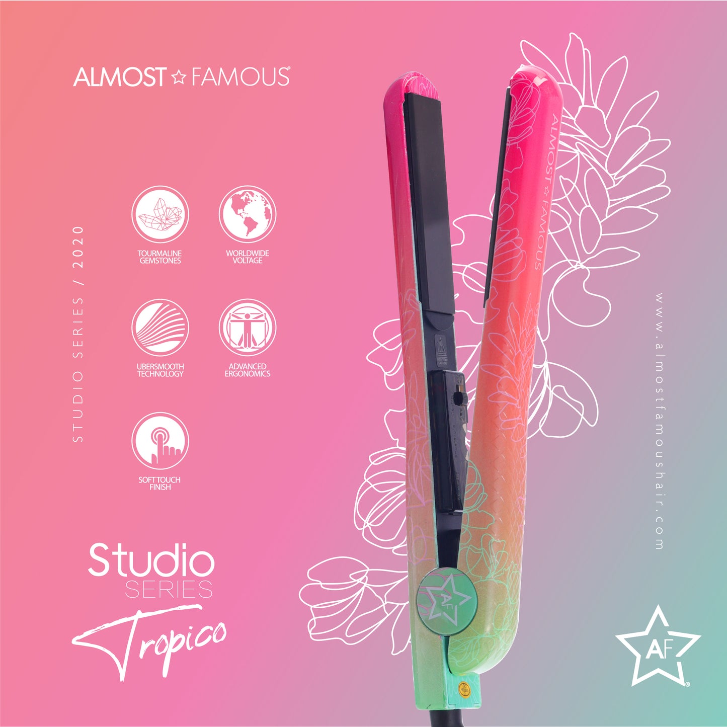 Plush and Almost Famous 1.25” Flat Iron