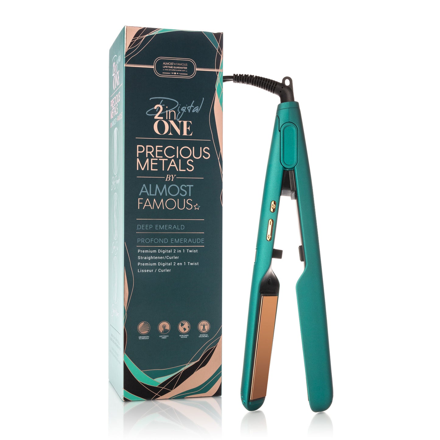Plush & Almost famous digital Titanium Plate flat iron