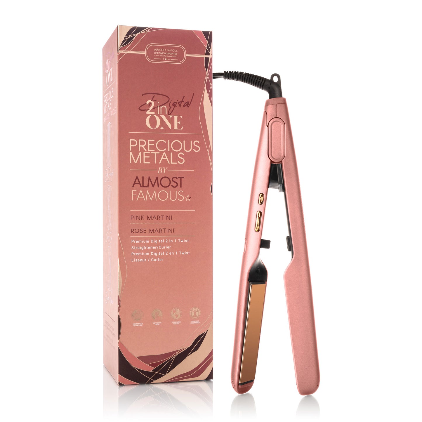Plush & Almost famous digital Titanium Plate flat iron