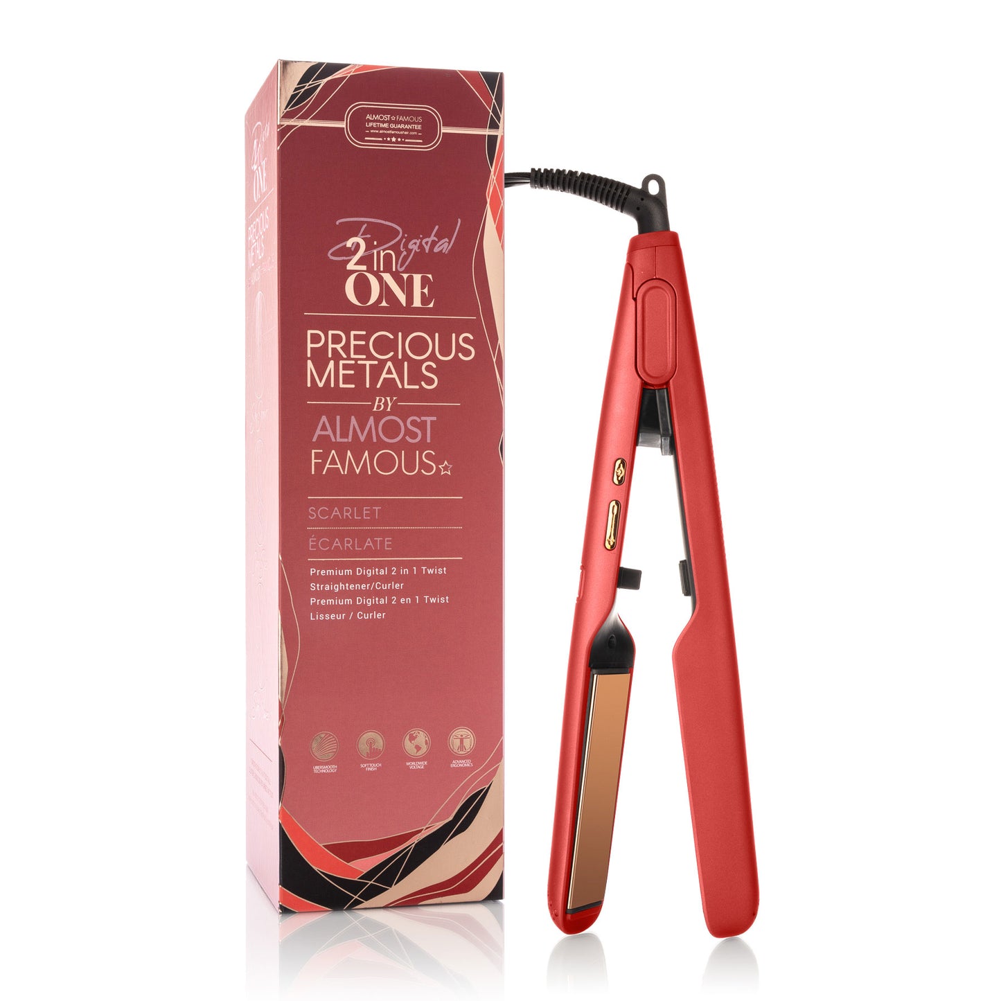 Plush & Almost famous digital Titanium Plate flat iron