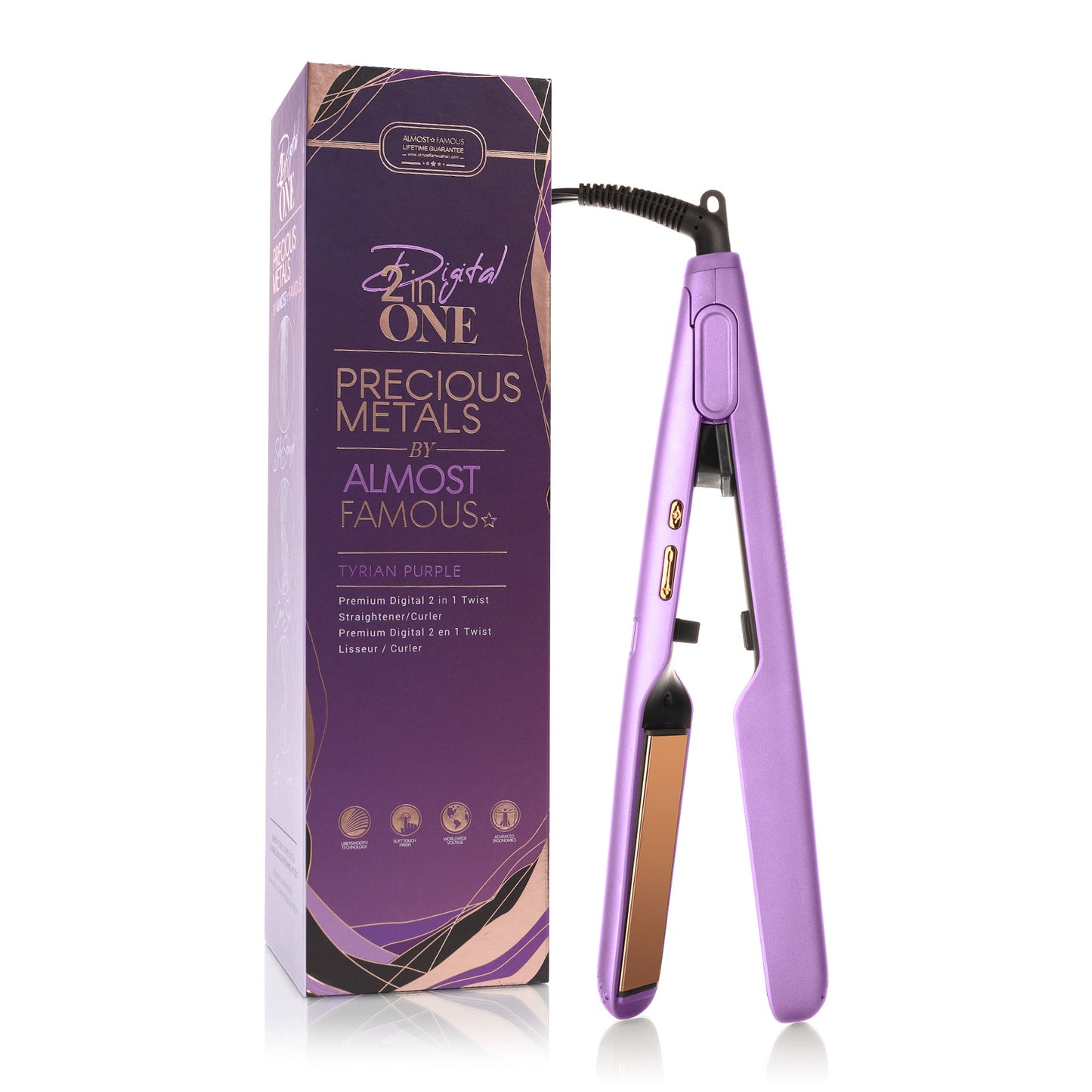 Plush & Almost famous digital Titanium Plate flat iron