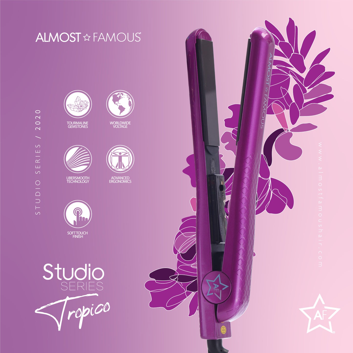 Plush and Almost Famous 1.25” Flat Iron